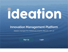 Tablet Screenshot of ideation.com